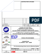 11-QD51-Q-652 - A Pre-Commissioning Check List For Electrical System