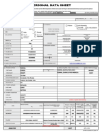 Personal Data Sheet