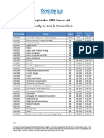 IO Course List September 2020