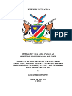 Ministerial Speech - Launch of PDPS