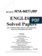 UGC NETJRF English Paper II Solved Papers From Dec 2004 To June
