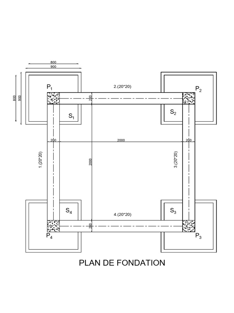 Plan De Fondation Cotation – Cours Plan De Bâtiment Pdf – GQUGX