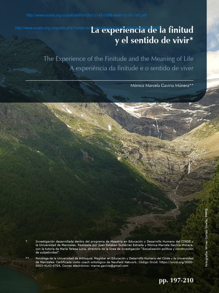 Sentido de Vida y Finitud | PDF | Experiencia | El Principito