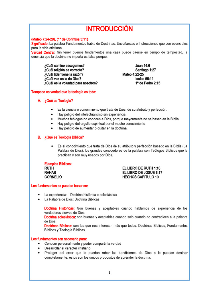 Fundamentos de la Fe Cristiana | PDF | Bautismo | Biblia