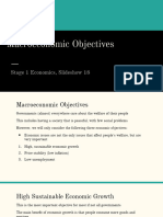 18. Macroeconomic Objectives
