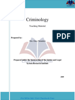 SOC611 Criminology Complete Handouts