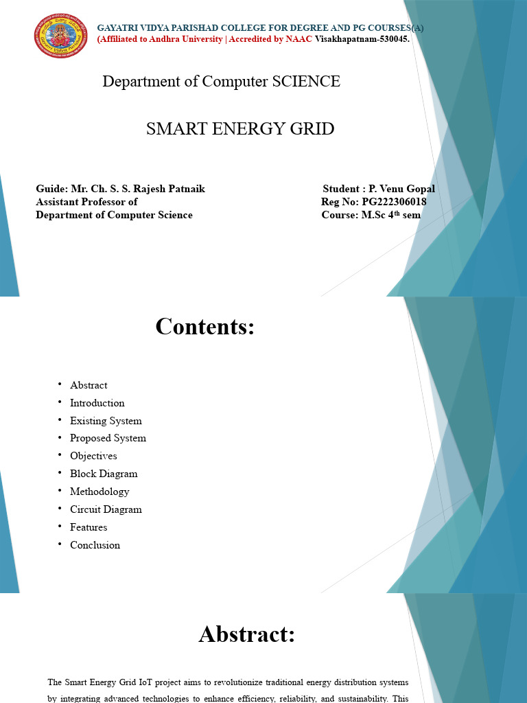 Smart Energy Grid IoT Project Overview | PDF | Internet Of Things ...