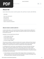 About Git - GitHub Docs