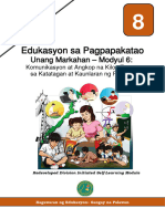 Redeveloped Division Initiated Self-Learning Module: Kagawaran NG Edukasyon - Sangay Na Palawan