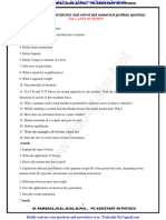 10th Physics Solved Problem English Medium PDF Download
