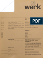 Werk Schweizer Monatsschrift Fur Architektur Kunst Kunstlerisches Gewerbe (Periodico) 1961 - 2