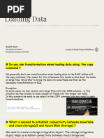 Loading Data in +snowflake
