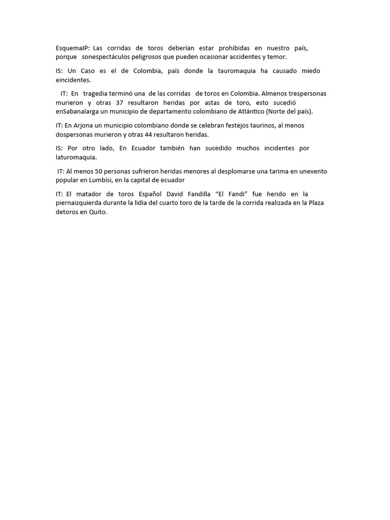 Prohibición de corridas de toros en Colombia | PDF