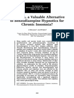 Declebck Smits 1999 Zolpidem a Valuable Alternative to Benzodiazepine Hypnotics for Chronic Insomnia