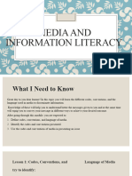 1. MEDIA AND INFORMATION LITERACY