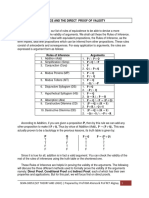 2.2. Rules of Inference and the Direct Proof of Validity