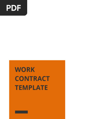 Work Contract template