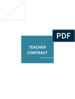 Teacher Contract Template