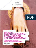 Folleto Rehabilitación, Restauración y Gestión Integral Del Patrimonio Construido y de Las Construcciones Ex Cast