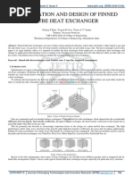 Modification and Design of Finned Tube H