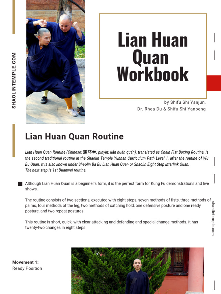 Lian Huan Quan Class 1 | Wushu Basic Tao Lu: Lian Huan Quan (连环拳） – HSFJJU