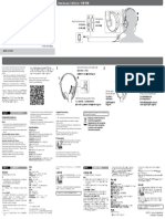 Stereo Headphones: Operating Instructions 使用說明書