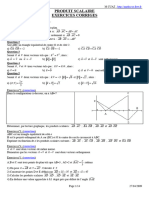 Produitscalaire EXOSCORRIGES