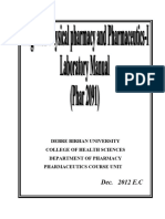 IPP I (Phar 2091) Lab Manual Updated