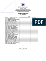 ATTENDANCE OF PARENT