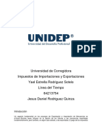 Linea del Tiempo: Exportaciones e Importaciones