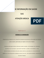 Aula - Sistema de Informação em Saúde - SUS e Atenção Básica