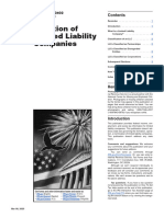 Taxation of Limited Liability Companies: Publication 3402