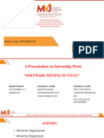 Internship PPT Presentation - Kavya