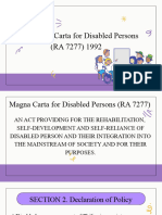 Magna Carta For Disabled Persons