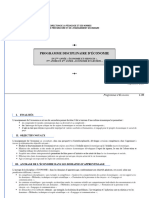 Programme Economie