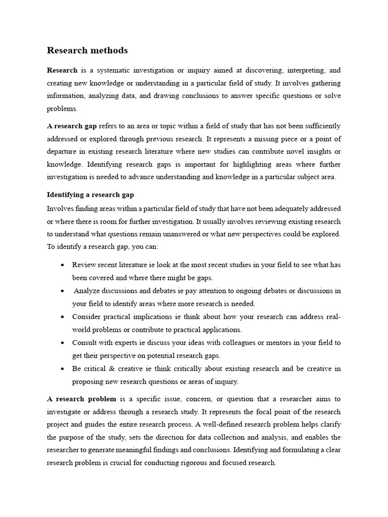 Intro To Research Methods | PDF | Methodology | Qualitative Research