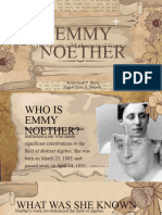 Mathematician - Emmy Noether