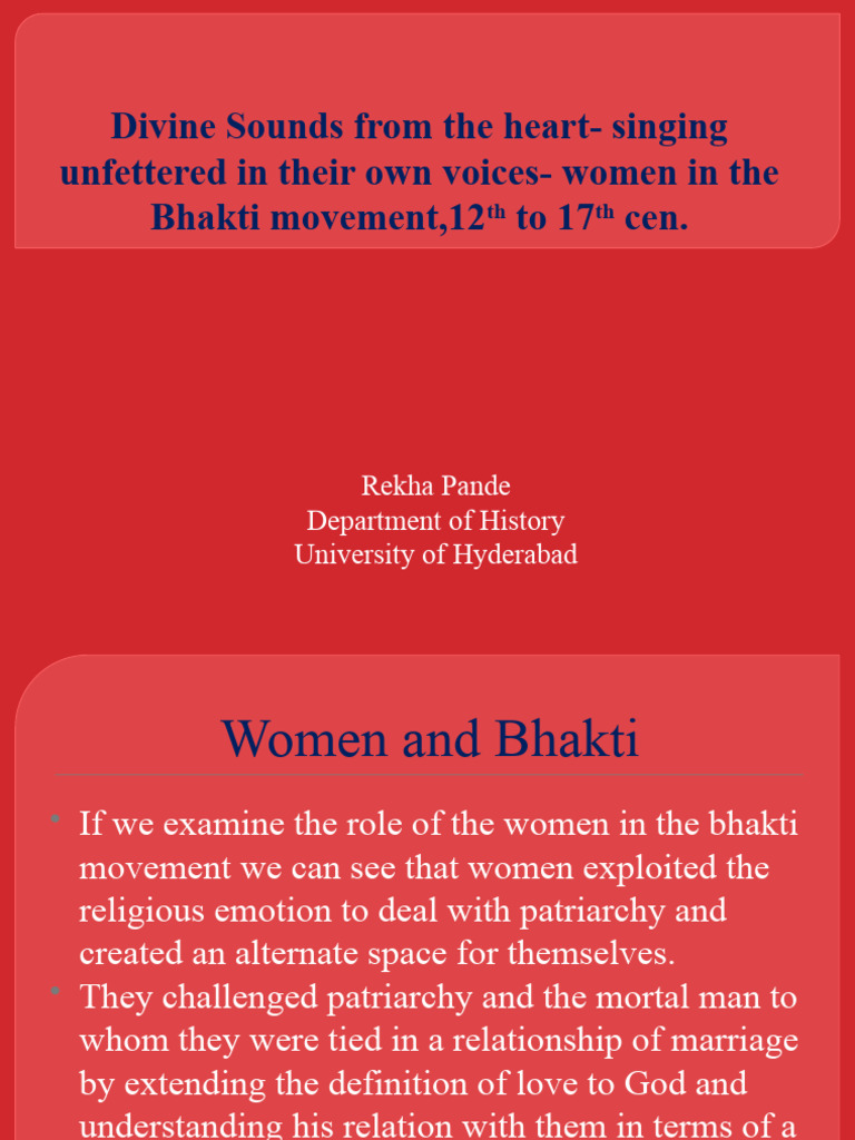 Women in Bhakti | PDF | Bhakti Movement | Bhakti