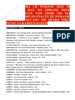 Lista CD DVD Sprzedaż