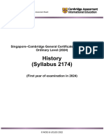 Sec 3 Core History Syllabus