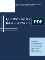 Questões de Revisão para a Primeira Prova Prática de Citologia 