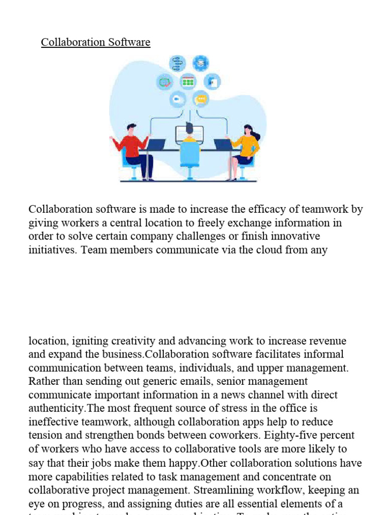 Boosting Teamwork With Collaboration Tools Pdf