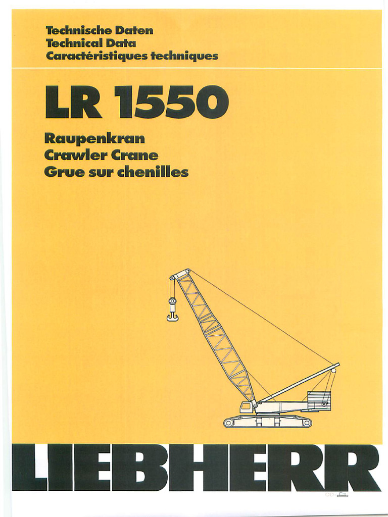 0zsjcxekbdhl5szfliebherr LR 1550 Crawler Crane Network | PDF