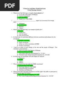 Model Exit Exam UP (0) Ecsu
