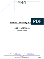 Detailed Notes - Topic 8 Energetics I - Edexcel Chemistry A-Level