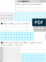 Multiplication Fiches CE1 LB