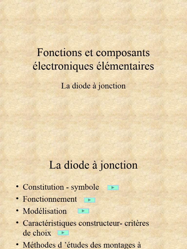 Diode : Passante ou Bloquée ? | PDF | Diode | Courant électrique