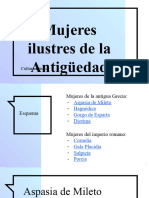 Mujeres ilustres de la Antigüedad