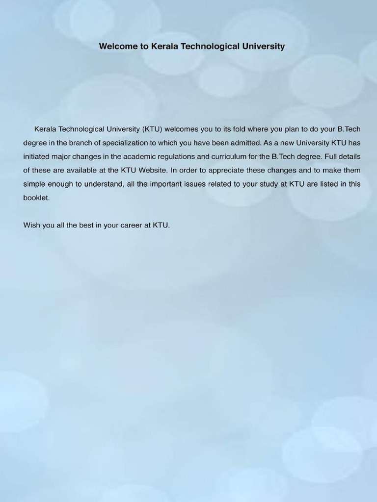 KTU Handbook | PDF