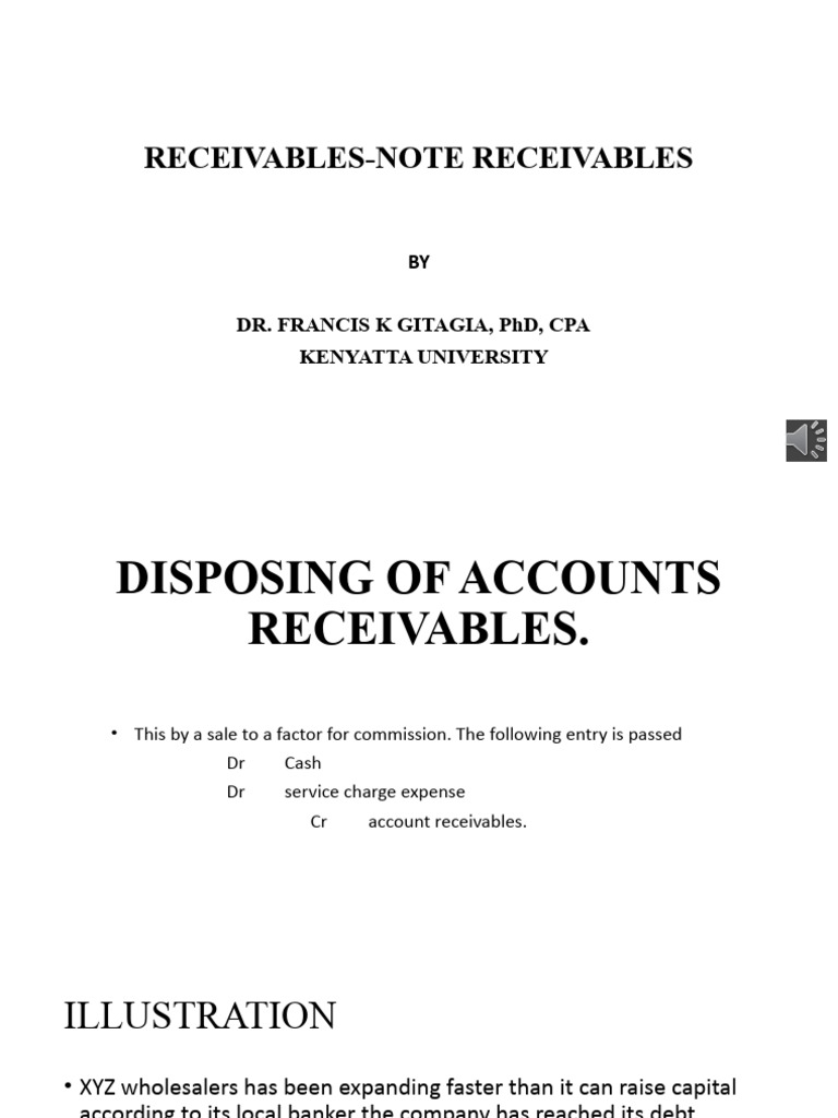 Managing Receivables and Notes Accounting | PDF | Revenue | Investing